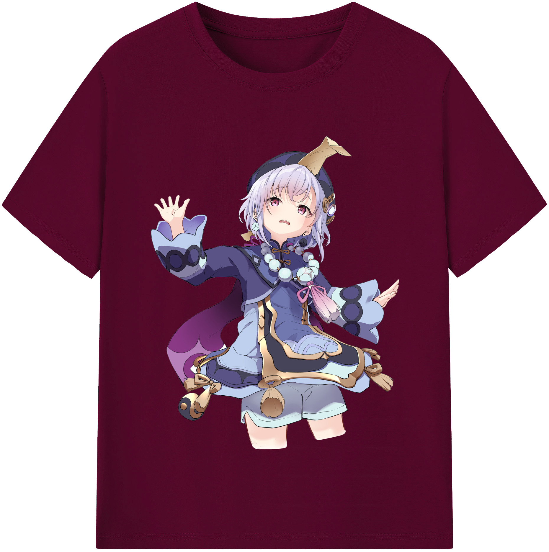 げんし神 七七 なな  genshin Nana レディースカジュアルプリントTシャツ（綿100％）
